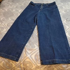 Banana Republic wide leg jeans, size 33s